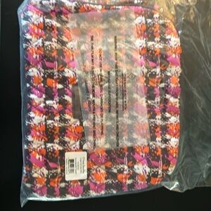 Vera Bradley large zip cosmetic. Plastic lined